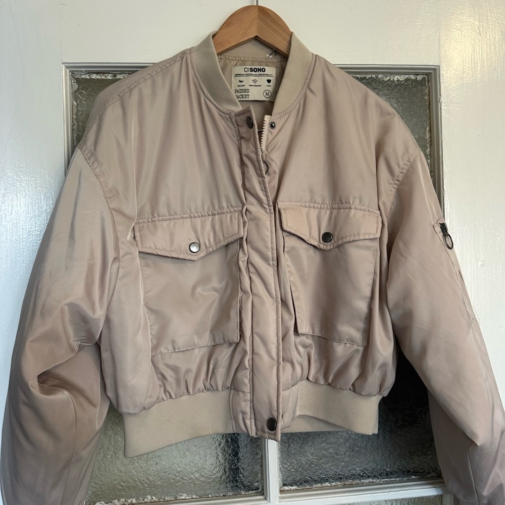 Ci Sono Light Tan Padded Jacket